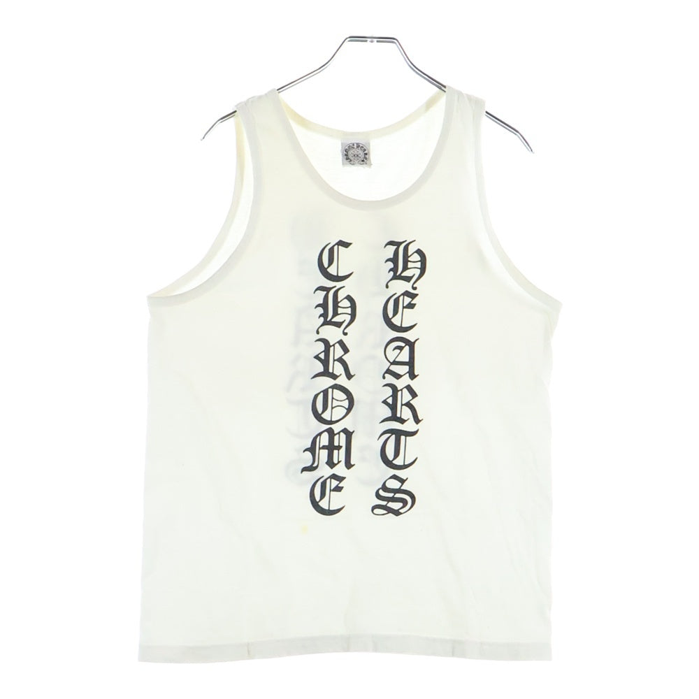 CHROME HEARTS(クロムハーツ) OLD CH TANKTOP スクリプトロゴ プリント タンクトップ ホワイト