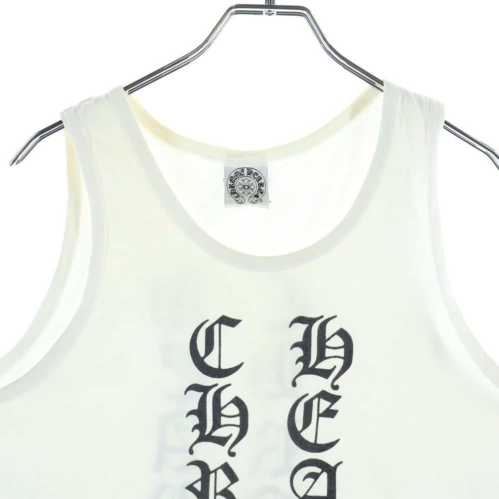 CHROME HEARTS(クロムハーツ) OLD CH TANKTOP スクリプトロゴ プリント タンクトップ ホワイト