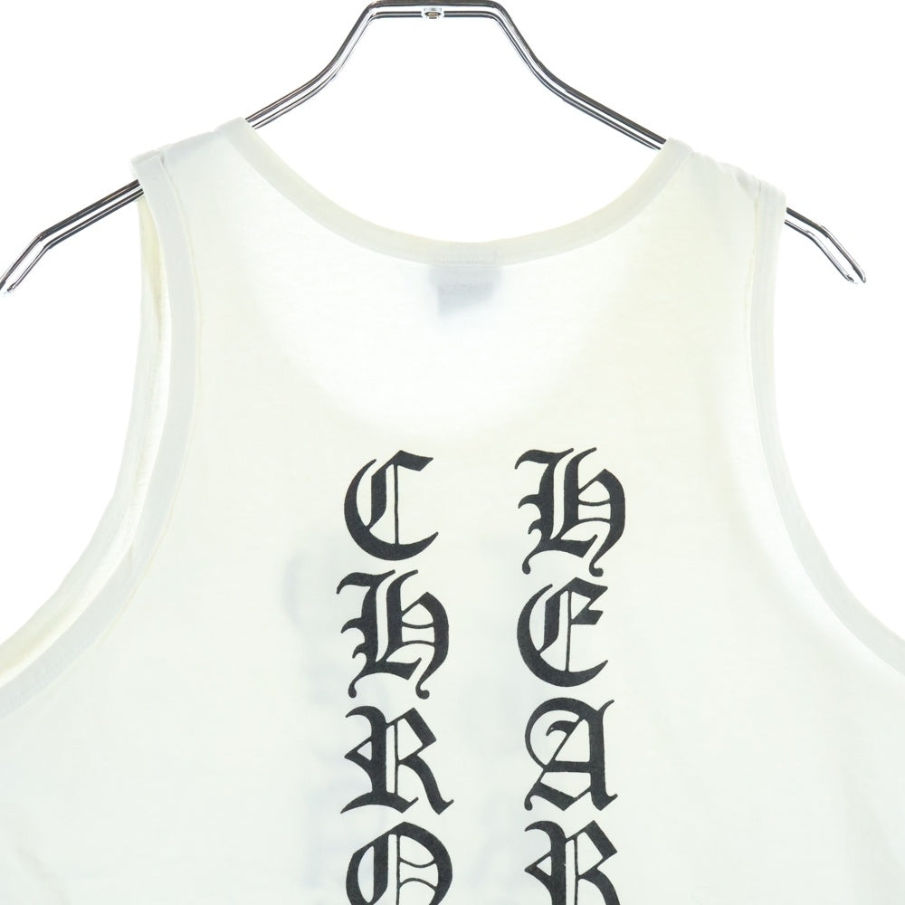 CHROME HEARTS(クロムハーツ) OLD CH TANKTOP スクリプトロゴ プリント タンクトップ ホワイト
