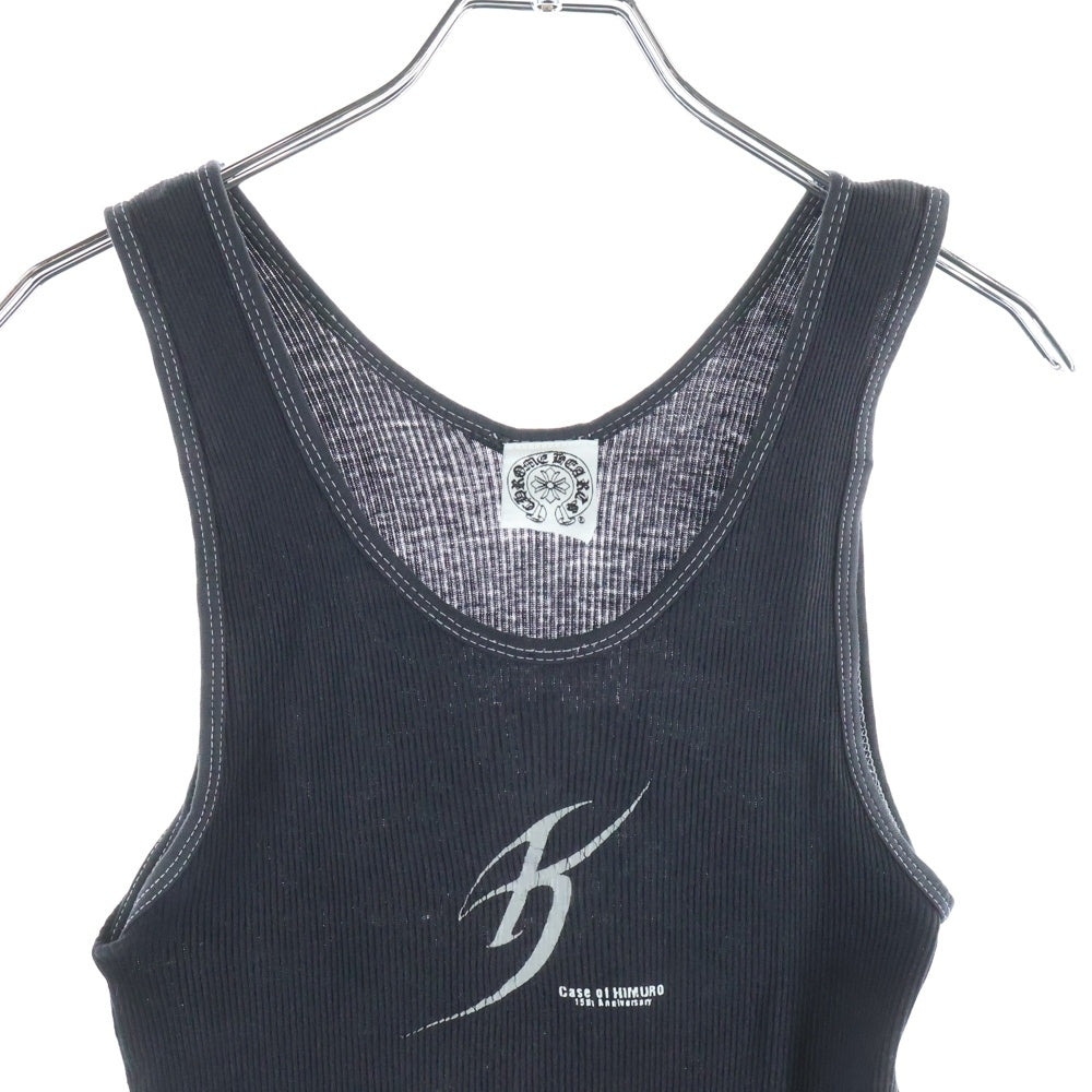 CHROME HEARTS(クロムハーツ) × KYOSUKE HIMURO 氷室京介 15th Anniversary Special LIVE プリントリブタンクトップ ノースリーブ ブラック