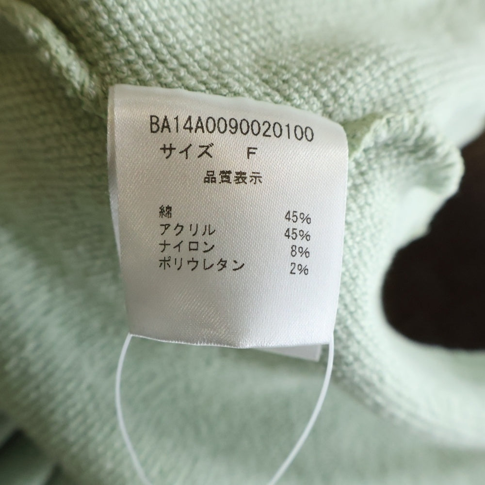 BEARDSLEY(ビアズリー) アクリル混 七分袖 オーバーサイズ ニット セーター レディース グリーン BA14A0090020100