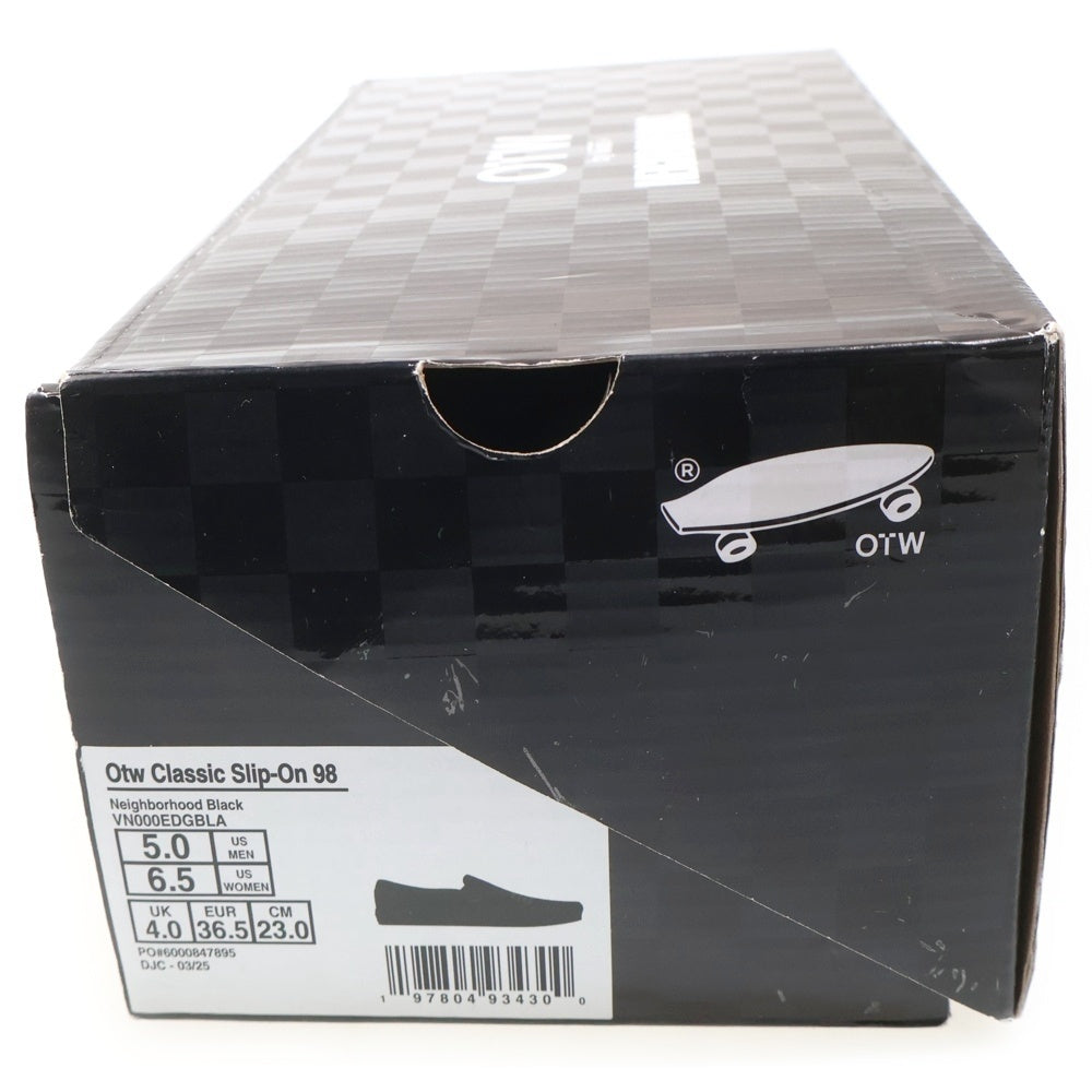 NEIGHBORHOOD(ネイバーフッド) ×Vans OTW SLIP-ON36 ネイバーフッド スリッポン レディース ブラック US5/23cm 251VFVNN-FWM01