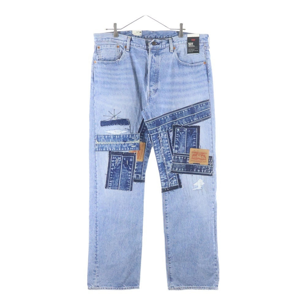 Levi's premium(リーバイスプレミアム) 501 ORIGINAL オリジナル パッチワークデザイン ボタンフライ デニムパンツ インディゴ PC9-0050I-3556