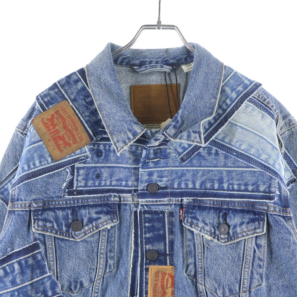 Levi's premium(リーバイスプレミアム) パッチワークデザイン ダブルポケット デニムジャケット インディゴ PC9-72334-0708
