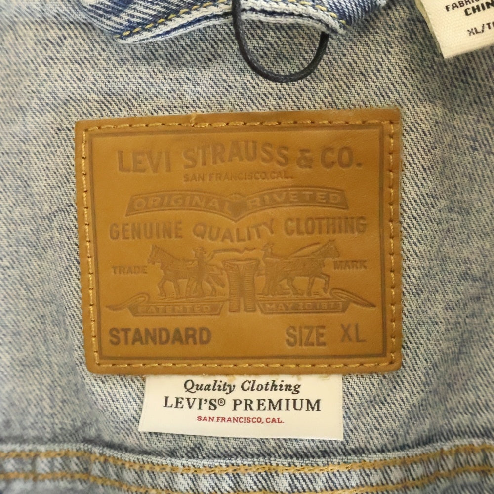 Levi's premium(リーバイスプレミアム) パッチワークデザイン ダブルポケット デニムジャケット インディゴ PC9-72334-0708