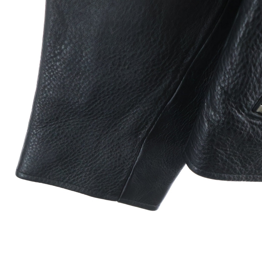 NO BRAND(ノーブランド) LIUGUU LEATHERS シングルライダースレザージャケット ブラック