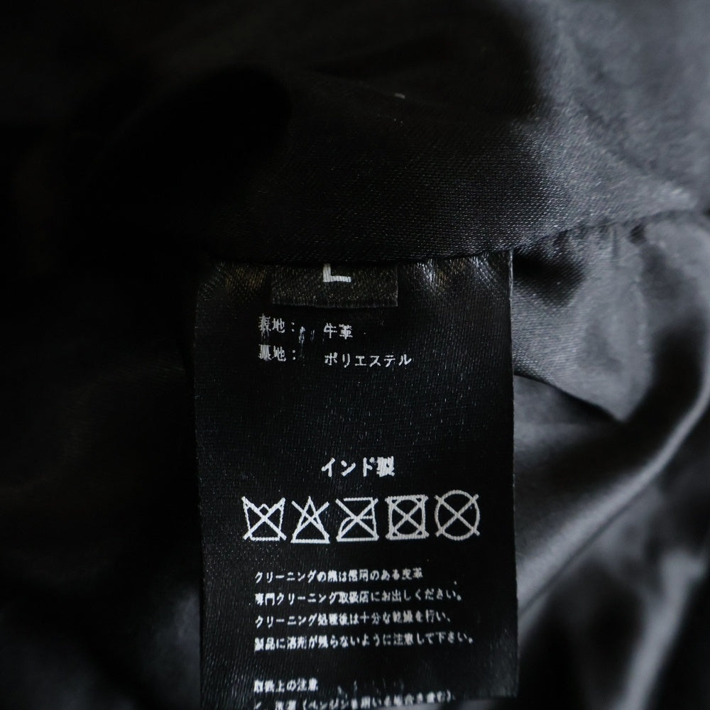 Liugoo Leathers(リューグーレザーズ) LIUGUU LEATHERS シングルライダースレザージャケット ブラック
