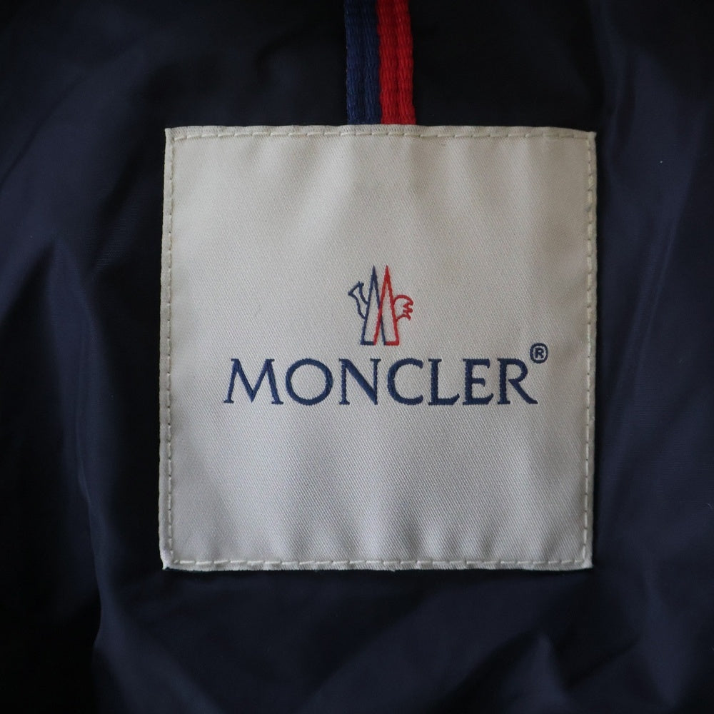 MONCLER(モンクレール) 17AW CLUNY ジップアップ ファー付き フーデットダウンジャケット ネイビー C20914138025