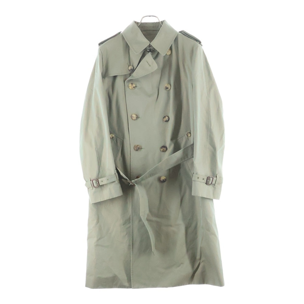 GRENFELL(グレンフェル) UK製 JOHNSTONS OF ELGIN ジョンストンズ オブ エルガン コットン ルミナスシャンブレー トレンチコート カーキ