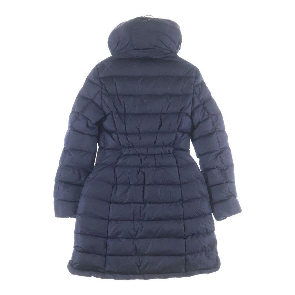 MONCLER(モンクレール) 18AW FLAMMETTE フラメッテ ダブルポケット ジップアップ フーデット ロングダウンジャケット レディース ネイビー D20934993105 54155
