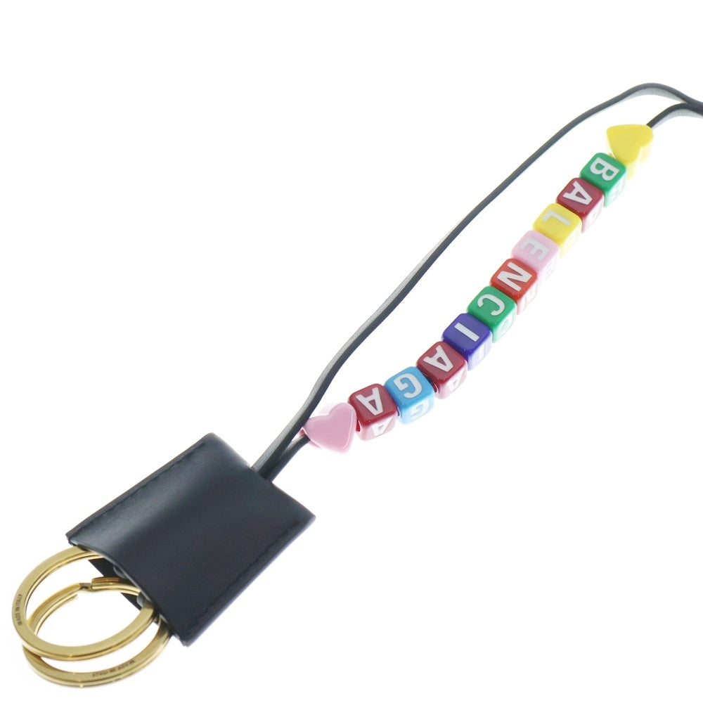 BALENCIAGA(バレンシアガ) 25SS RODEO CHARM ロデオチャーム クロッシュクレ ロゴキーホルダー キーリング マルチカラー 810418 2ABE5 レディース