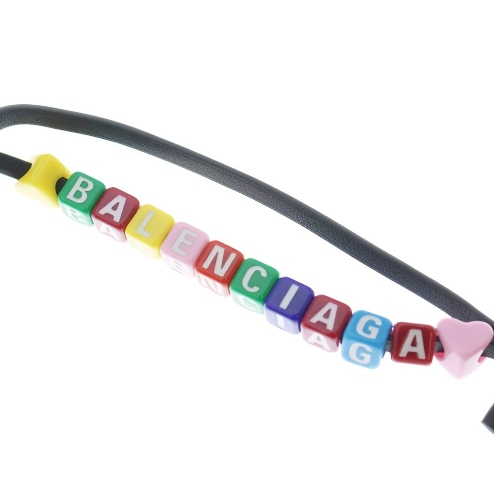 BALENCIAGA(バレンシアガ) 25SS RODEO CHARM ロデオチャーム クロッシュクレ ロゴキーホルダー キーリング マルチカラー 810418 2ABE5 レディース