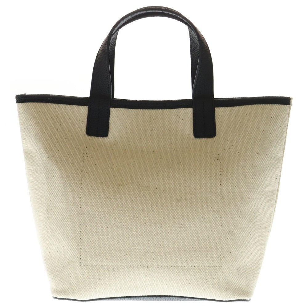BARNEYS NEWYORK(バーニーズ ニューヨーク) ロゴ型押し キャンバス トート ハンドバッグ ベージュ 2218988-111-0 レディース