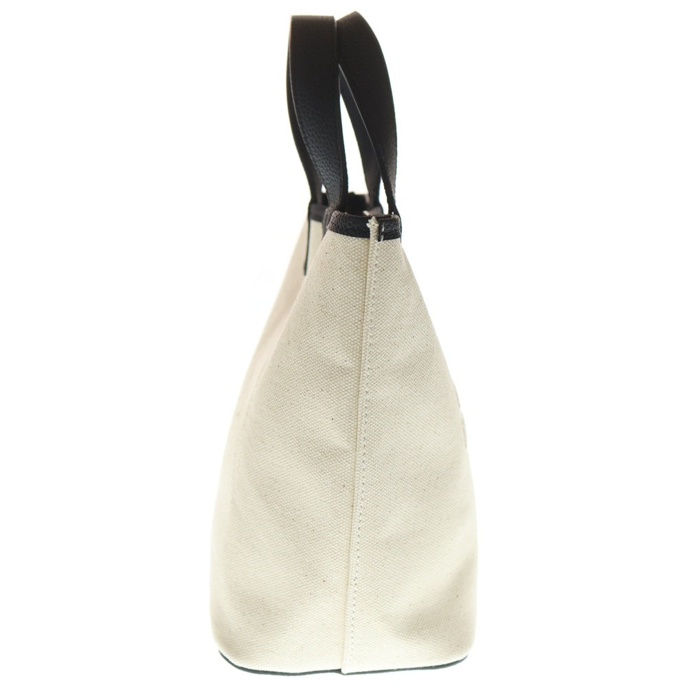BARNEYS NEWYORK(バーニーズ ニューヨーク) ロゴ型押し キャンバス トート ハンドバッグ ベージュ 2218988-111-0 レディース