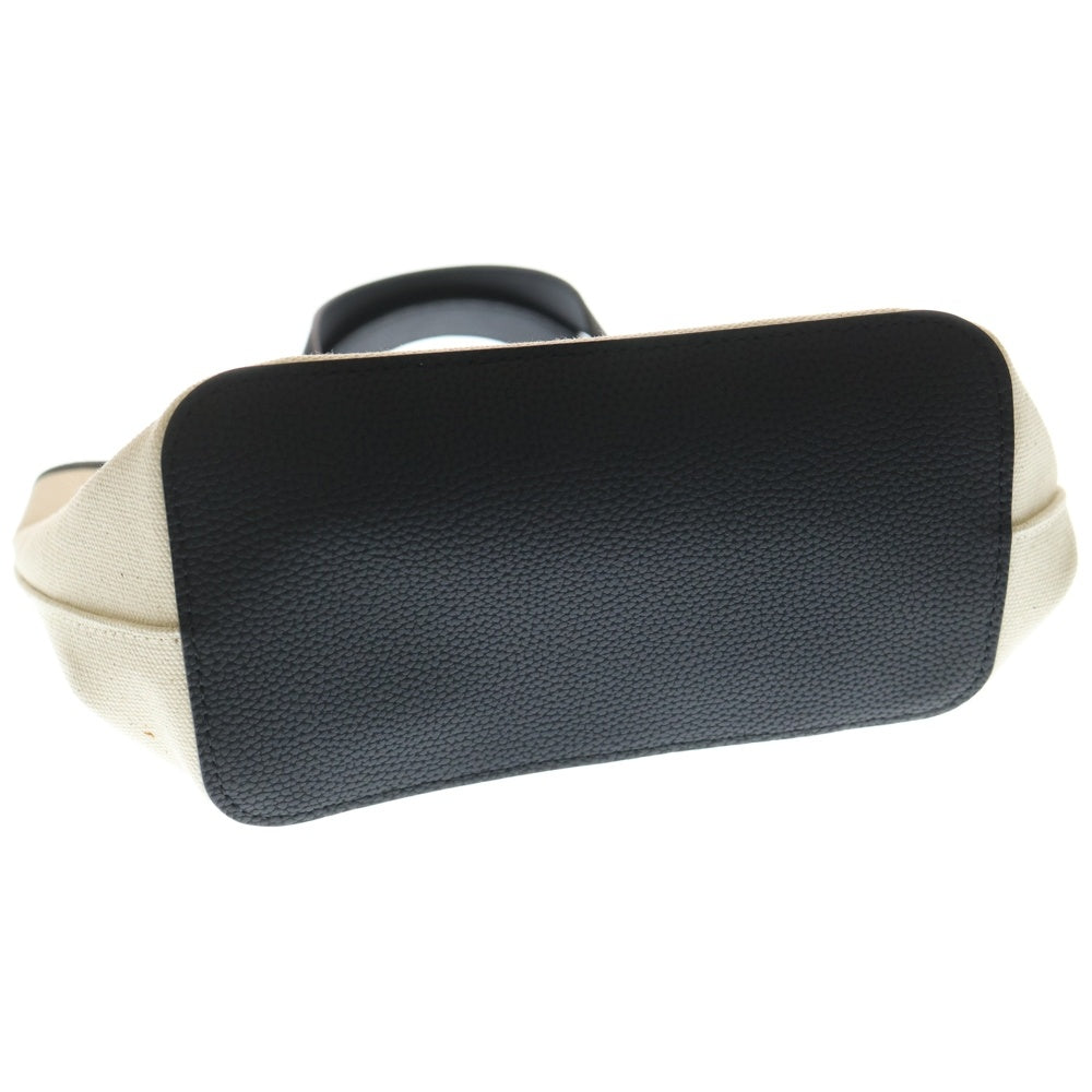 BARNEYS NEWYORK(バーニーズ ニューヨーク) ロゴ型押し キャンバス トート ハンドバッグ ベージュ 2218988-111-0 レディース