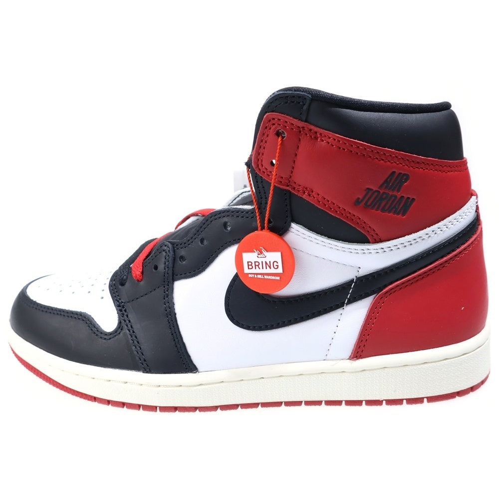 NIKE(ナイキ) AIR JORDAN 1 RETRO HIGH OG BLACK TOE REIMAGINED エアジョーダン レトロ ブラックトゥリイマジンド ハイカットスニーカー US8.5/26.5cm DZ5485-106
