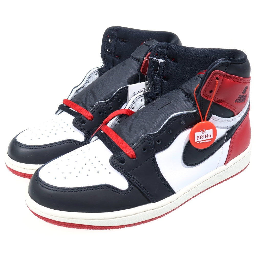 NIKE(ナイキ) AIR JORDAN 1 RETRO HIGH OG BLACK TOE REIMAGINED エアジョーダン レトロ ブラックトゥリイマジンド ハイカットスニーカー US8.5/26.5cm DZ5485-106