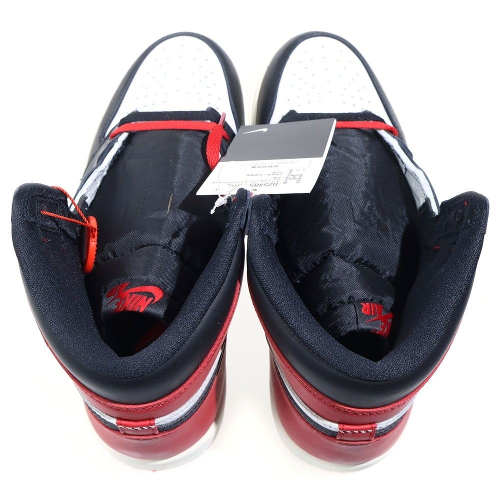 NIKE(ナイキ) AIR JORDAN 1 RETRO HIGH OG BLACK TOE REIMAGINED エアジョーダン レトロ ブラックトゥリイマジンド ハイカットスニーカー US8.5/26.5cm DZ5485-106