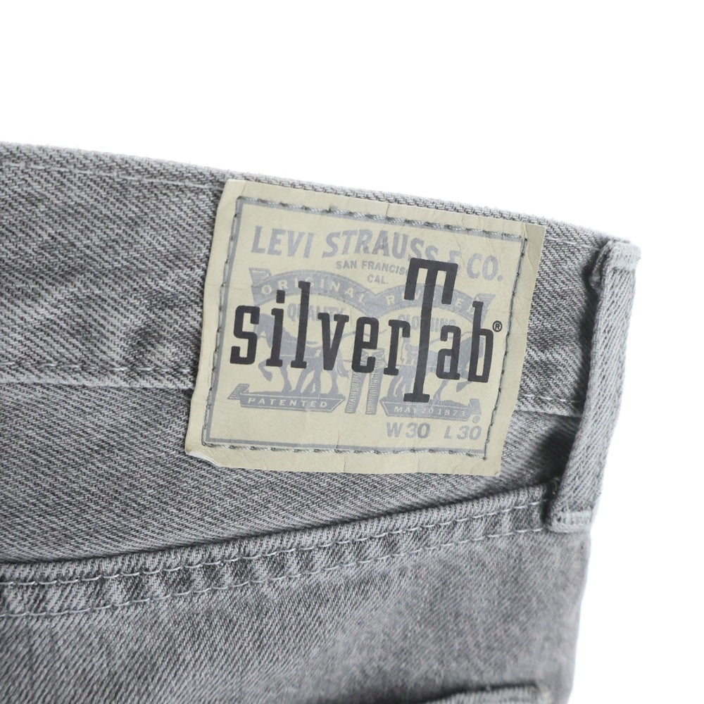 Levi's(リーバイス) SILVERTAB LOOSE シルバータブ ルーズ ジップアップ デニムパンツ グレー PC9-A3421-0006