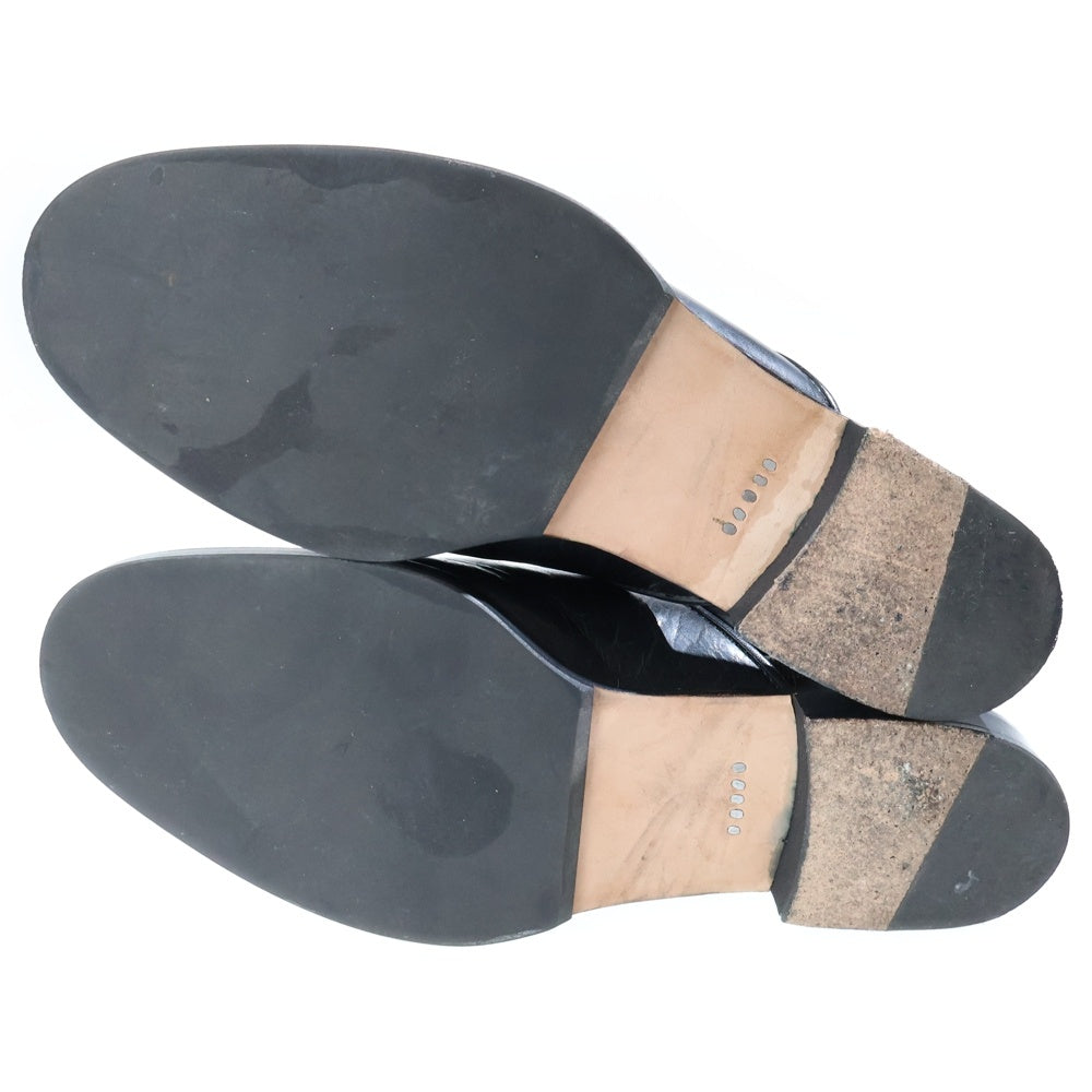 Hender Scheme(エンダースキーマ) CHEAK チーク エンブロイダリーデザイン ウエスタン レザーサンダル ブラック DI-RS-CHK