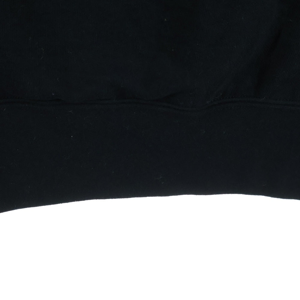 Yohji Yamamoto(ヨウジヤマモト) 24AW カンガルーポケット ドローストリング フーデッド スウェット パーカー ブラック PJ-T81-080