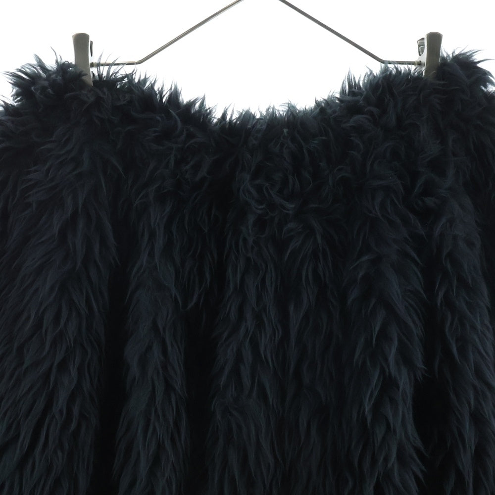 COMME des GARCONS(コムデギャルソン) 23AW AD2023 本ライン ドローストリング フェイクファー ショートパンツ ブラック GL-P011