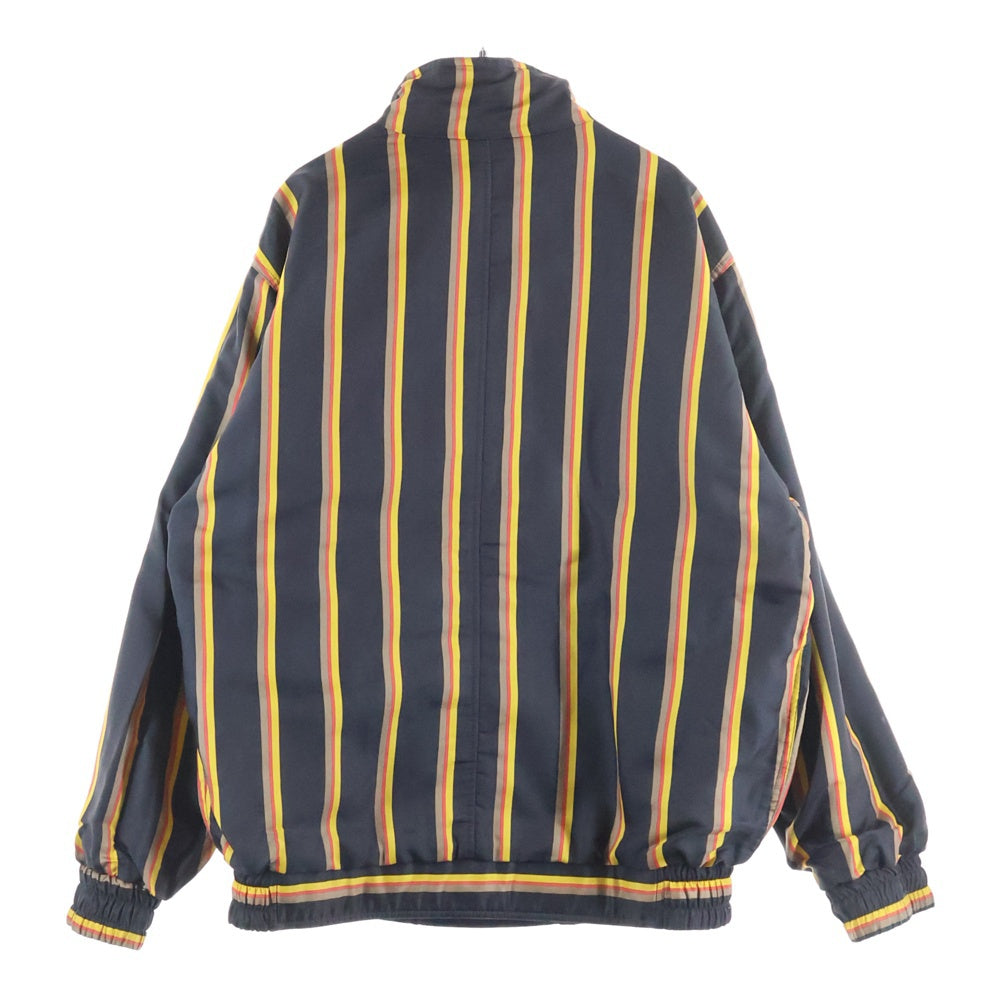 VALENTINO GARAVANI(ヴァレンチノガラヴァーニ) フロントワッペン 裏地ストライプ リバーシブル トレンチコート ネイビー