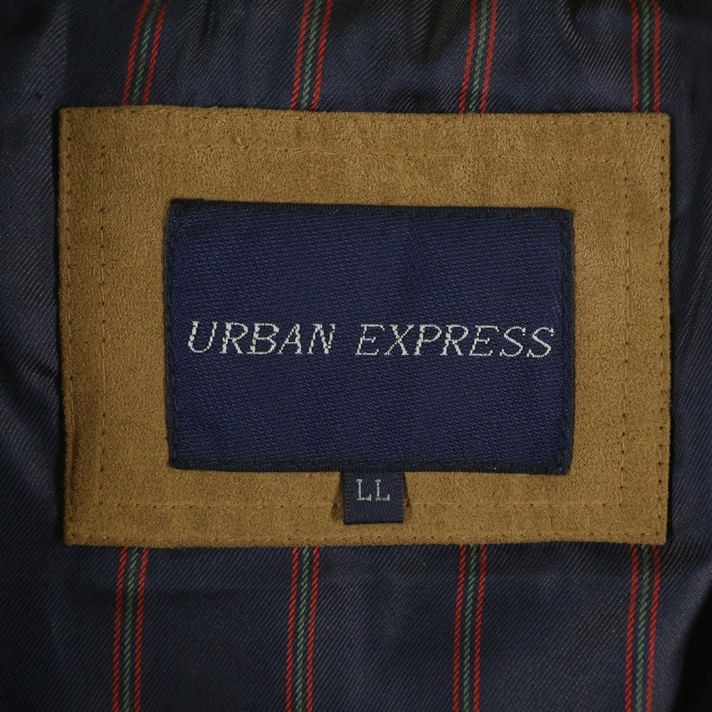 NO BRAND(ノーブランド) URBAN EXPRESS (アーバンエクスプレス)マルチポケット フェイクレザージャケット ブラウン 9521001
