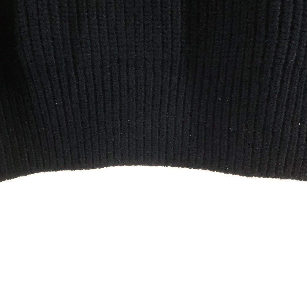 CELINE(セリーヌ) 21AW イタリア製 フロントロゴワッペン オーバーサイズ ニット セーター ブラック 2A19R423P