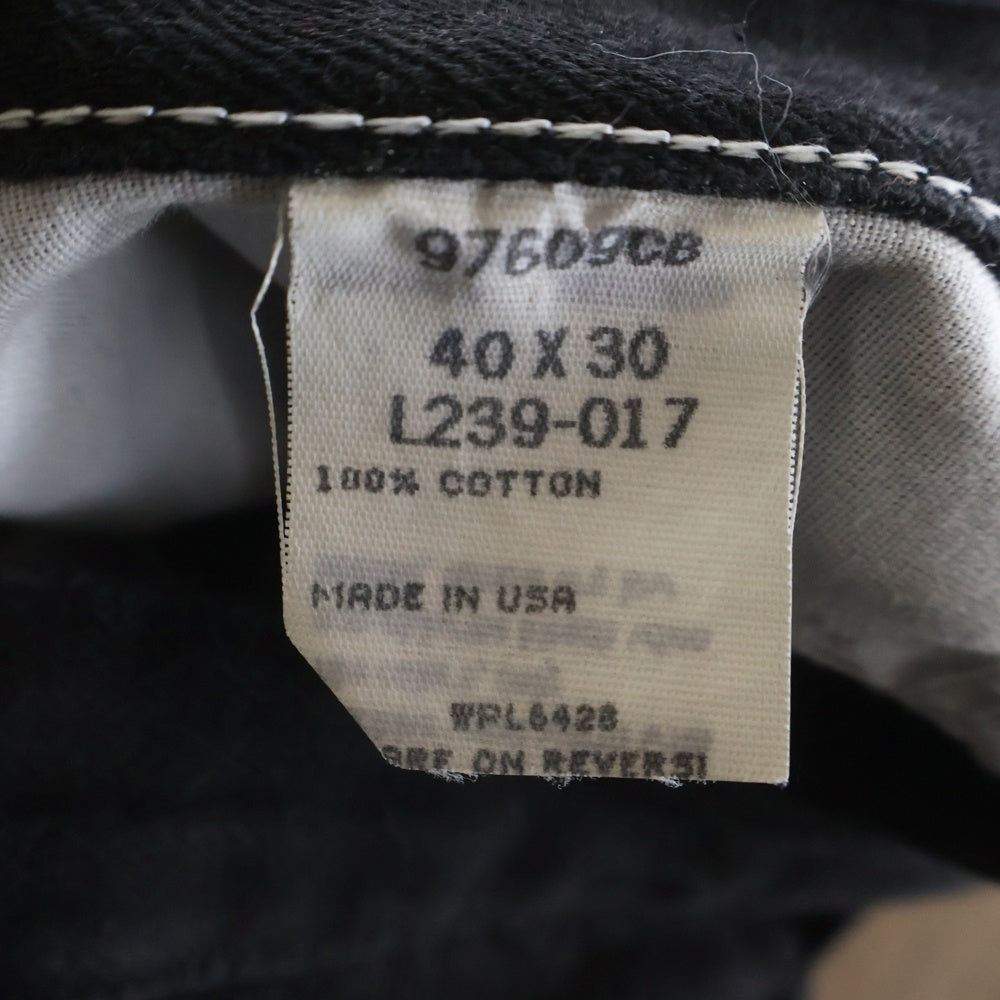 Wrangler(ラングラー) 90S VINTAGE DEADSTOCK REヴィンテージ デットストック ジップアップ ワイドデニムパンツ ブラック 97609CB
