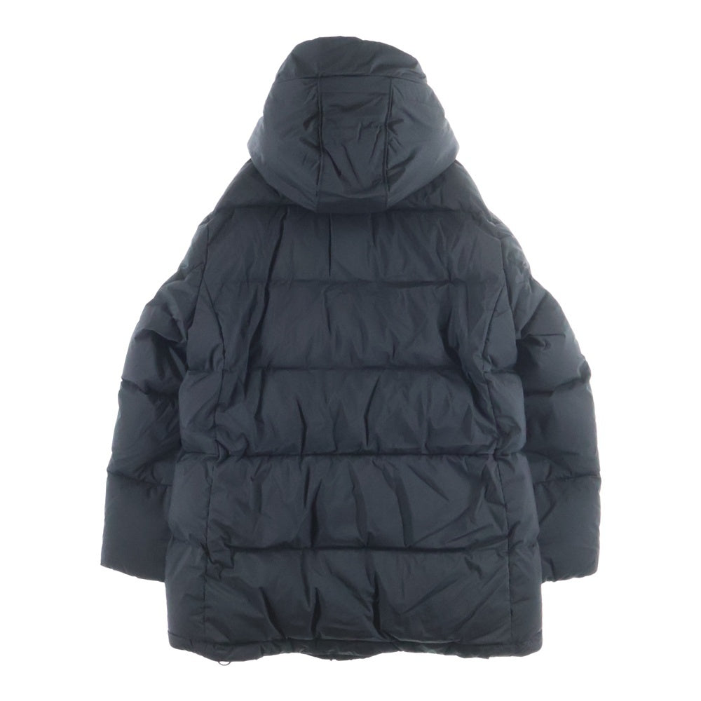 TATRAS(タトラス) KONTO コント ナイロン フーデッド ダウンジャケット ブラック/イエロー MTLA22A4165