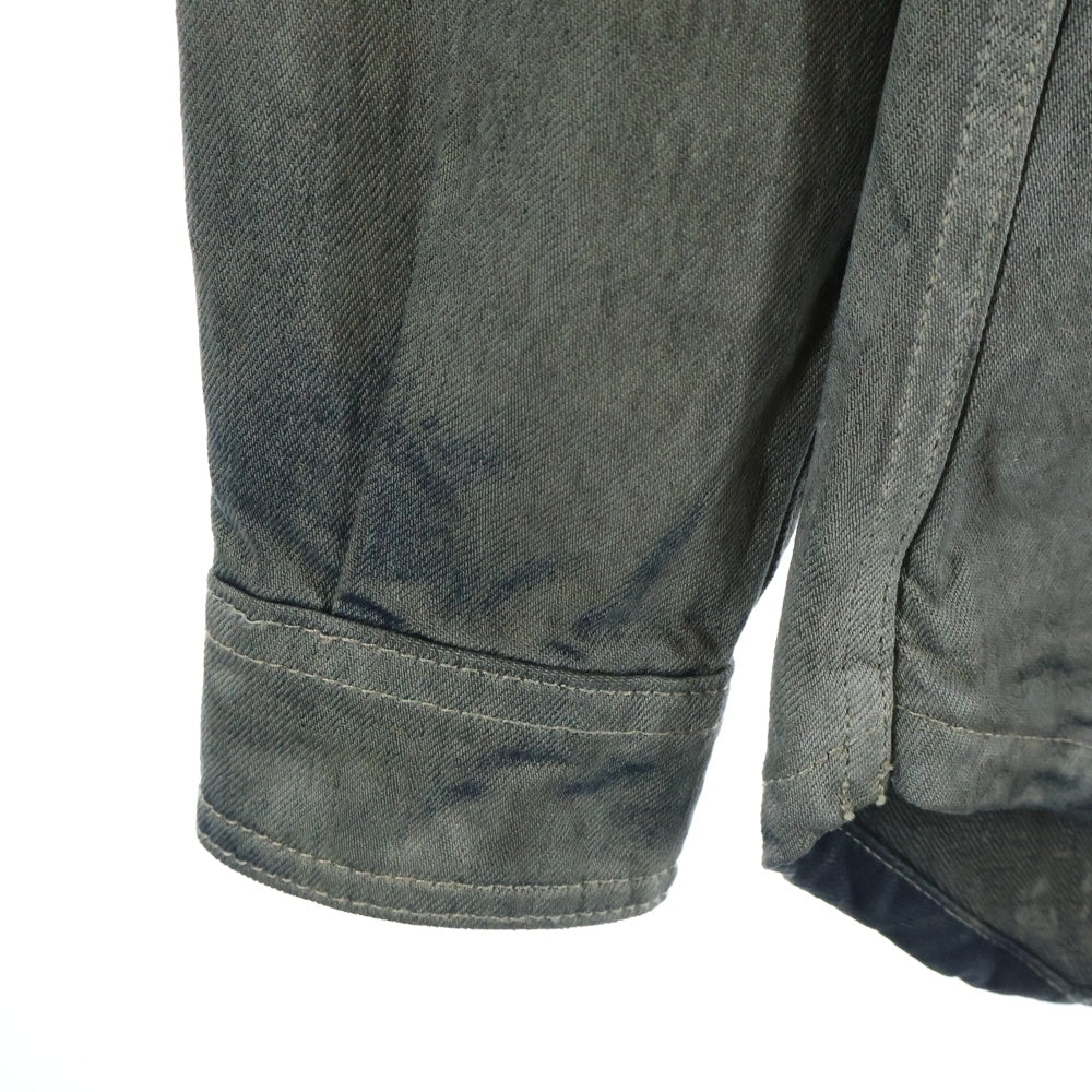 Rick Owens(リックオウエンス) 25AW FOGPOCKET OUTERSHIRT フォグポケット デニムシャツ インディゴ RU02E1237-FLW