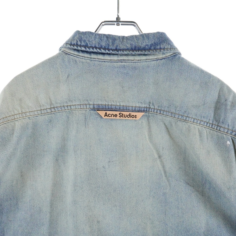 Acne Studios(アクネ ストゥディオズ) ペンキ加工 デニムシャツ インディゴ FN-UX-SHIR000058