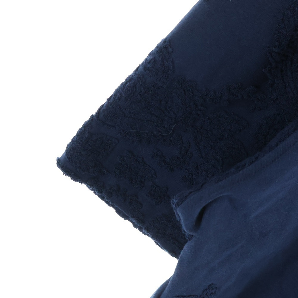 KITH(キス) 25SS Bandana Micro Terry Thompson Camp Collar Shirt バンダナマイクロテリー トンプソン キャンプカラーシャツ ネイビー