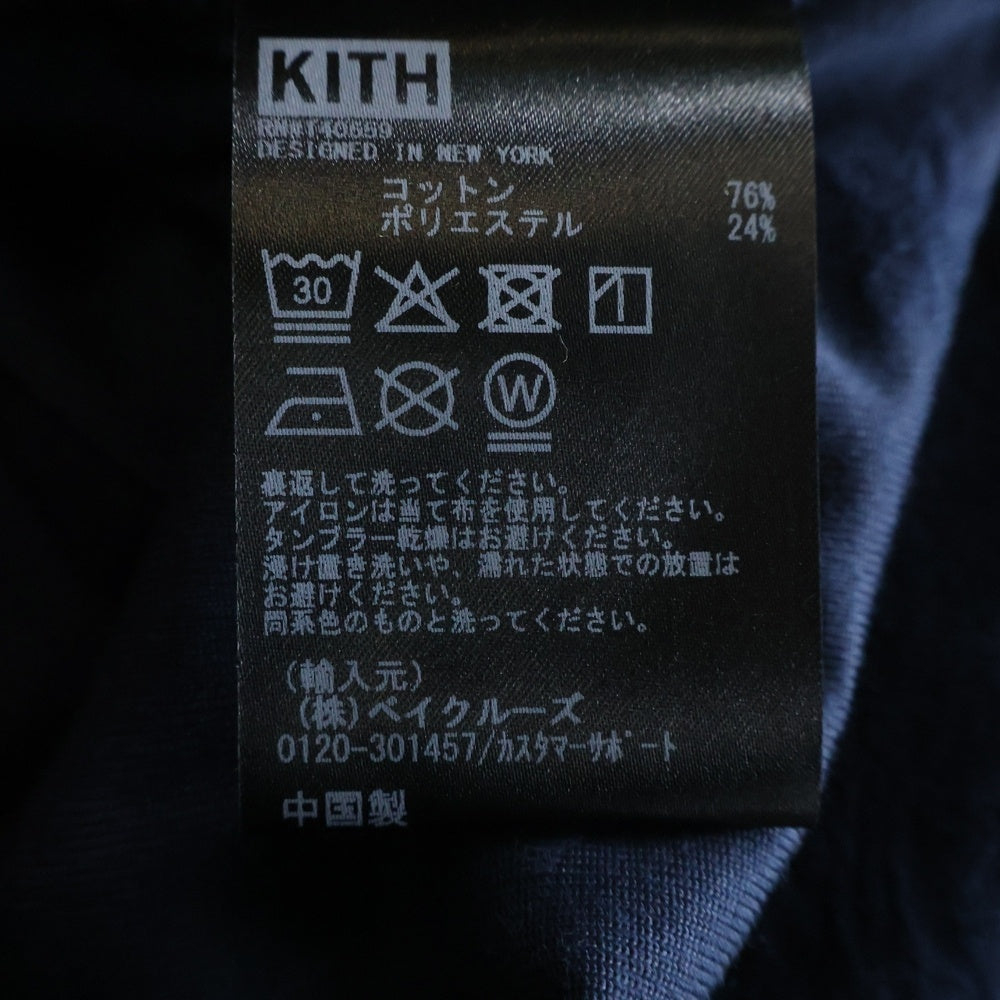 KITH(キス) 25SS Bandana Micro Terry Thompson Camp Collar Shirt バンダナマイクロテリー トンプソン キャンプカラーシャツ ネイビー