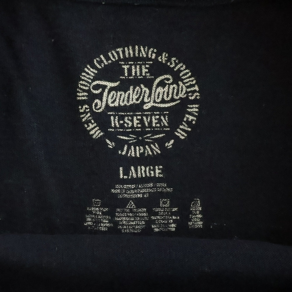 TENDERLOIN(テンダーロイン) T-TEE LIVE TO RIDE RIDE TO LIVE スカルプリントTシャツ ブラック