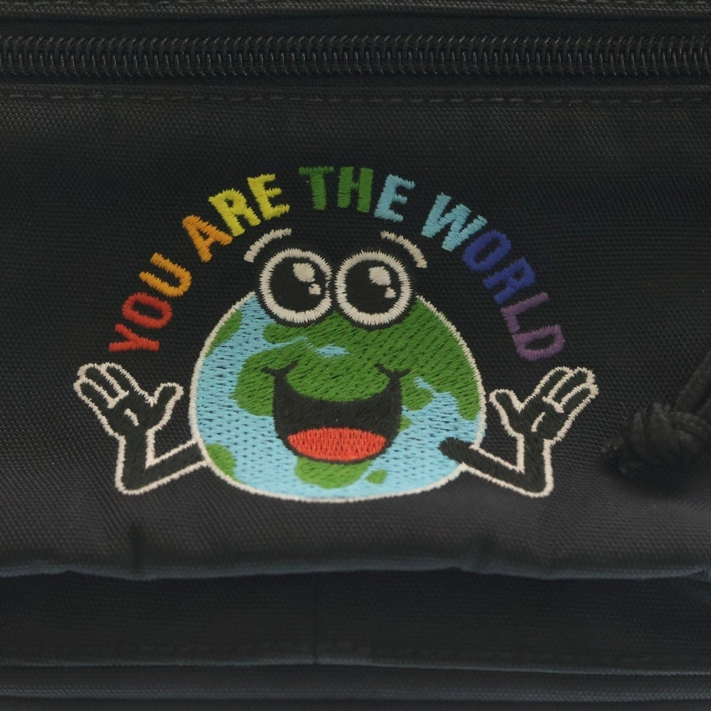 BALENCIAGA(バレンシアガ) YOU ARE THE WORLD WAIST BAG ユーアーザワールド ウエスト ショルダーバッグ ブラック 482389 レディース