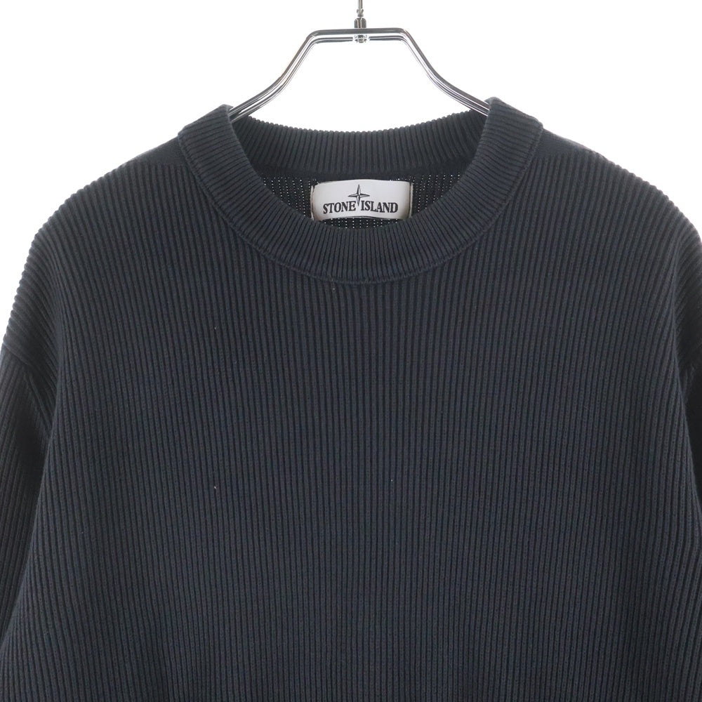 STONE ISLAND(ストーンアイランド) CREWNECK SWEATSHIRT 袖ロゴワッペンコットンリブニット クルーネックスウェット セーター グレー K1S155100054 S00D8