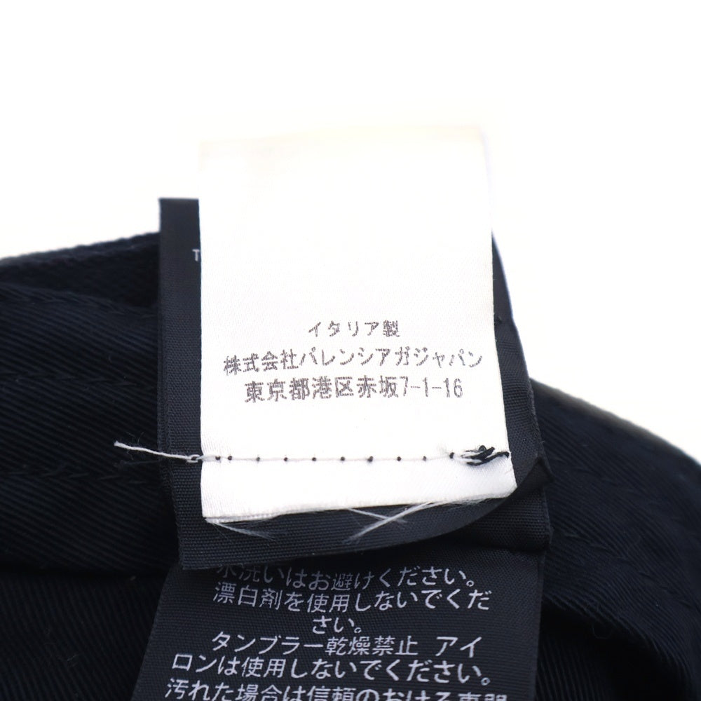 BALENCIAGA(バレンシアガ) 17AW モノグラムロゴ総柄 6パネル ベースボールキャップ 帽子 ブラック 474619 478B1