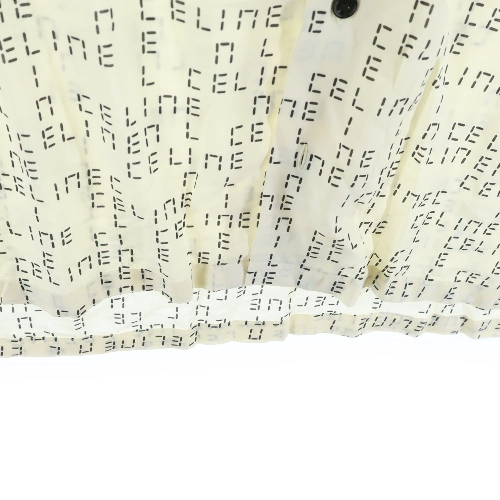 CELINE(セリーヌ) 22AW Digital Print Loose-Fit Hawaiian Shirt デジタルプリント ルーズフィット 半袖ハワイアンシャツ ホワイト 2C517977N