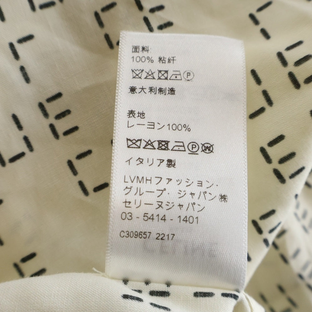 CELINE(セリーヌ) 22AW Digital Print Loose-Fit Hawaiian Shirt デジタルプリント ルーズフィット 半袖ハワイアンシャツ ホワイト 2C517977N