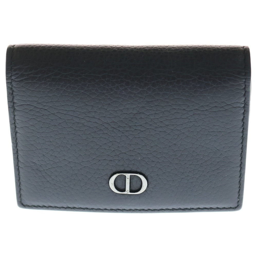 DIOR(ディオール) CD ICON レザー ロゴプレート カードケース ブラック 2ESCH136 レディース