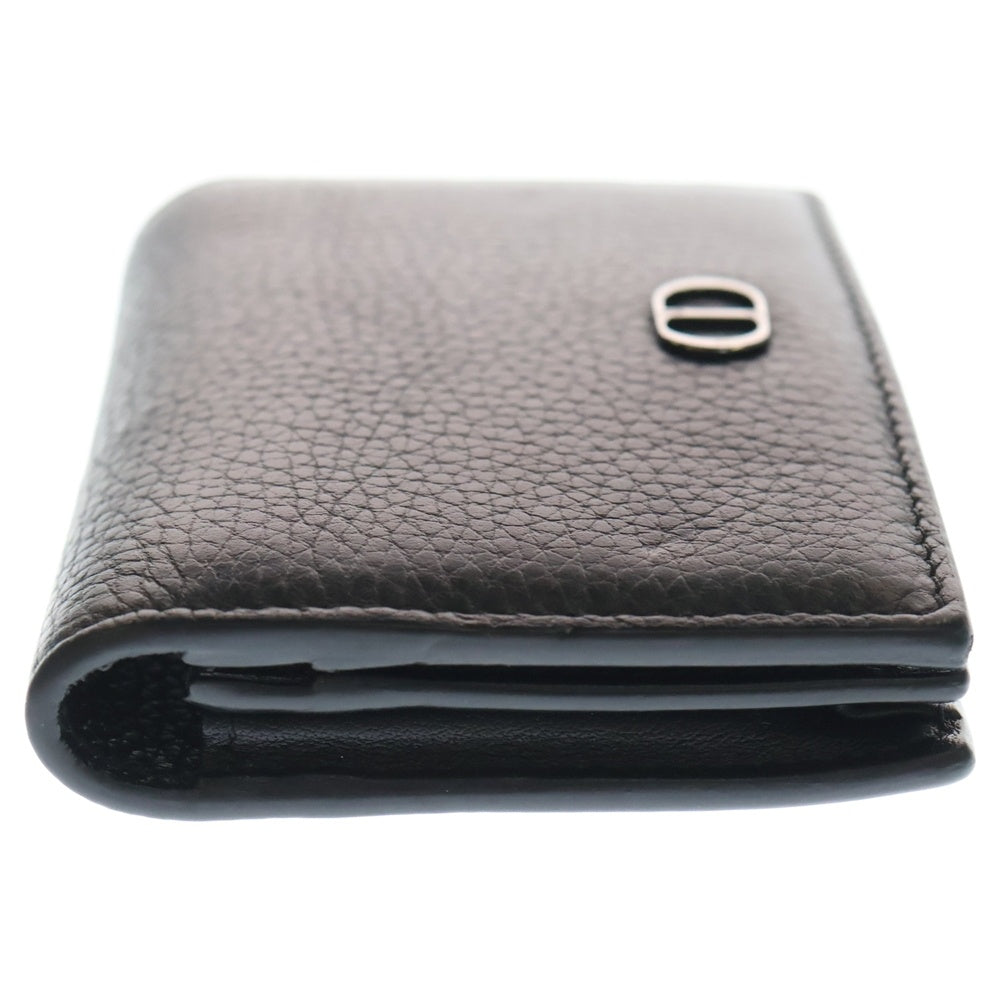 DIOR(ディオール) CD ICON レザー ロゴプレート カードケース ブラック 2ESCH136 レディース