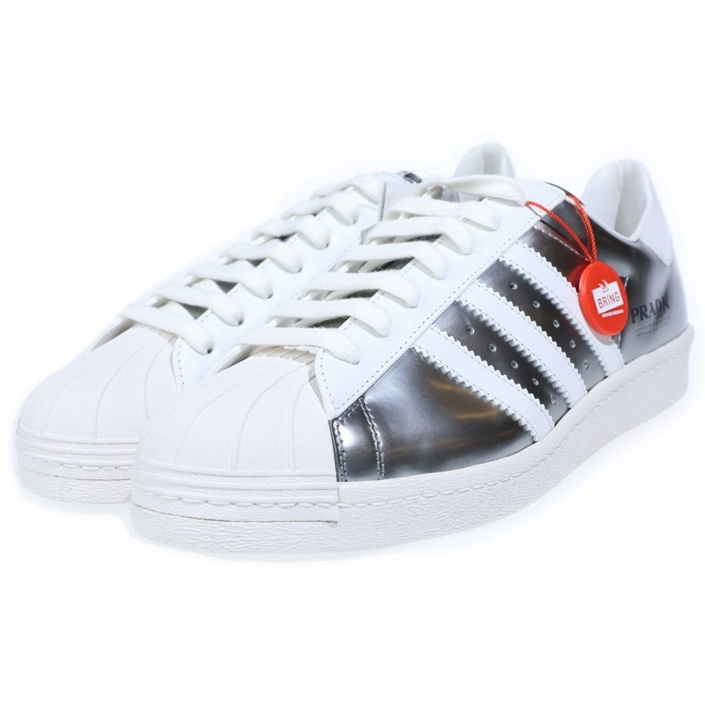PRADA(プラダ) ×adidas Superstar アディダス スーパースター ローカットスニーカー US10/28cm ホワイト/シルバー FX4546
