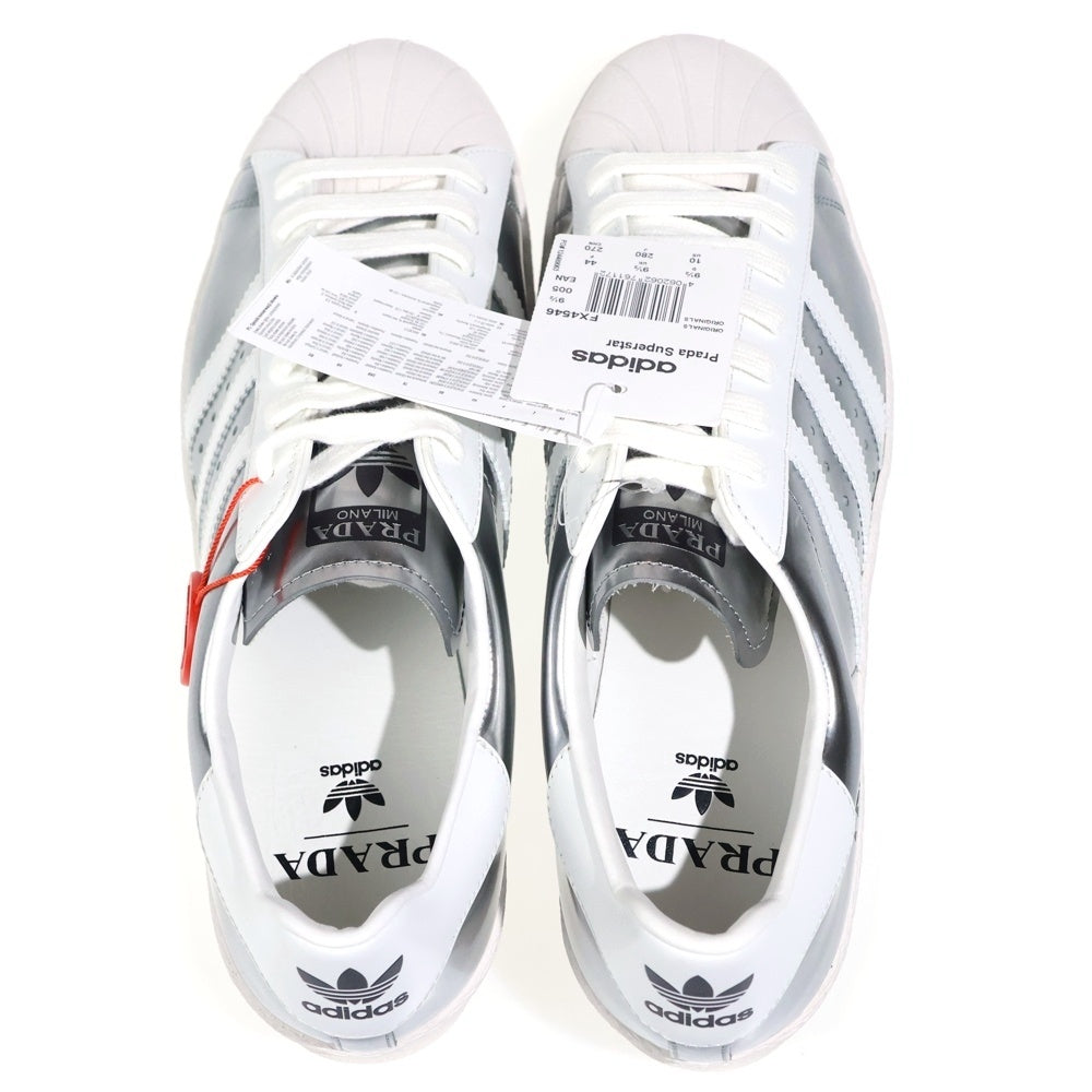PRADA(プラダ) ×adidas Superstar アディダス スーパースター ローカットスニーカー US10/28cm ホワイト/シルバー FX4546