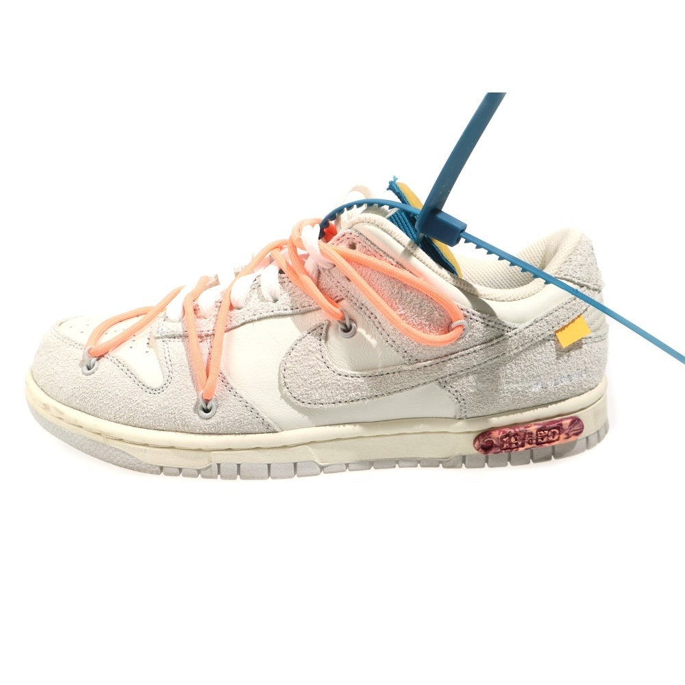 NIKE(ナイキ) ×OFF-WHITE DUNK LOW 1 of 50 Lot.19 オフホワイト ダンク ローカットスニーカー ホワイト US8/26cm DJ0950-119