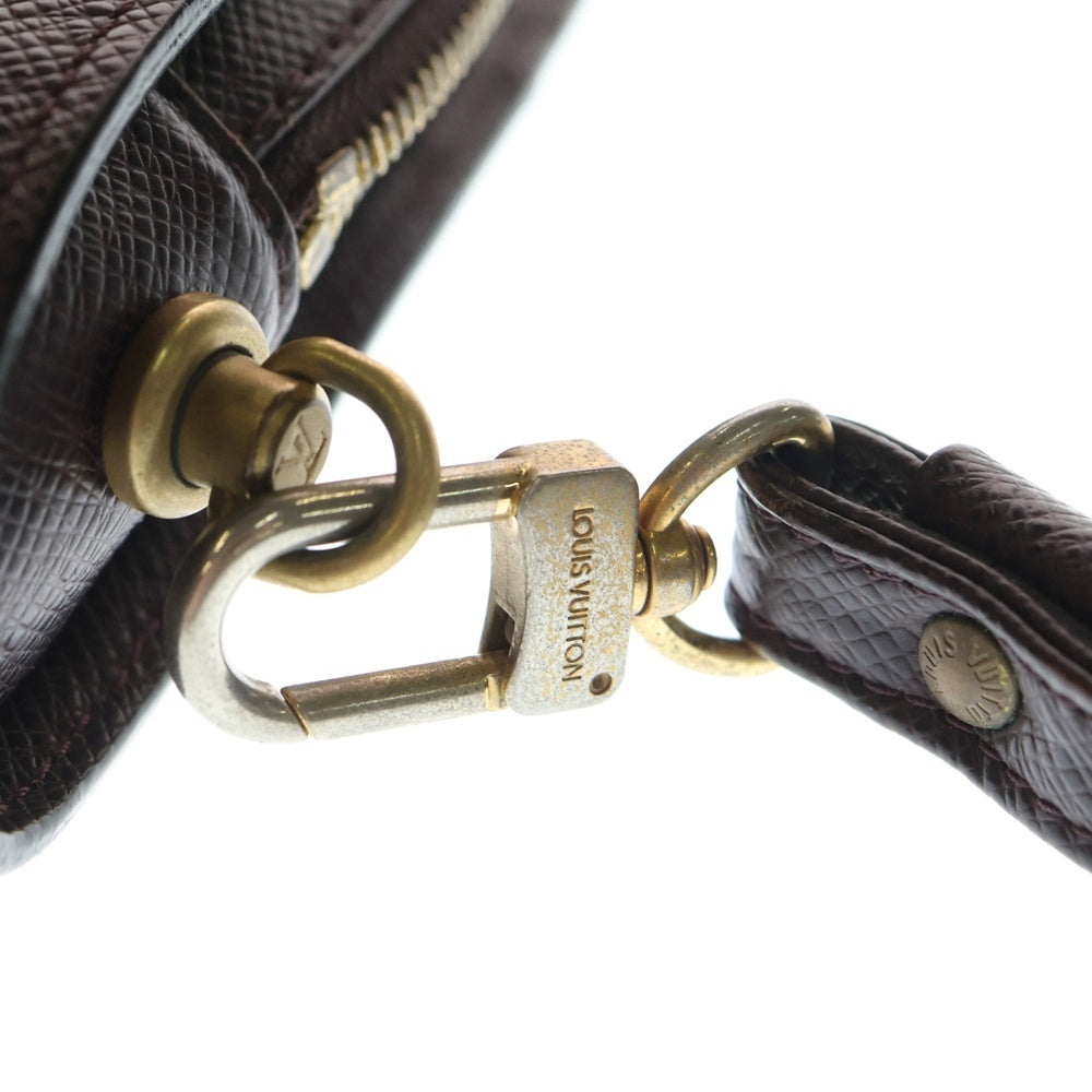 LOUIS VUITTON(ルイヴィトン) タイガ バイカル グリズリ ゴールド金具 レザークラッチバッグ ブラウン M30188