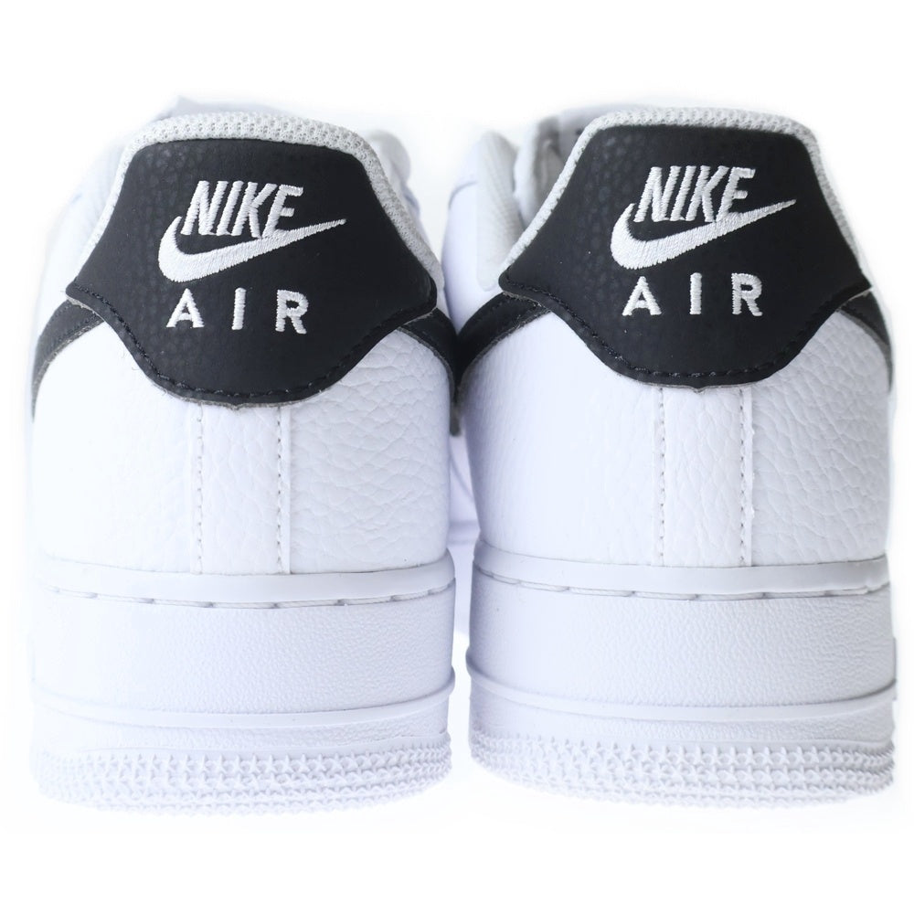NIKE(ナイキ) AIR FORCE 1 07 WHITE BLACK エアフォース1 レザーローカットスニーカー ホワイト/ブラック US9.5/27.5cm CT2302-100