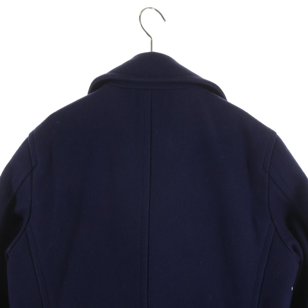 MACKINTOSH PHILOSOPHY(マッキントッシュフィロソフィー) ウール混 パンチング ステンカラーコート ネイビー H1C66-224-27