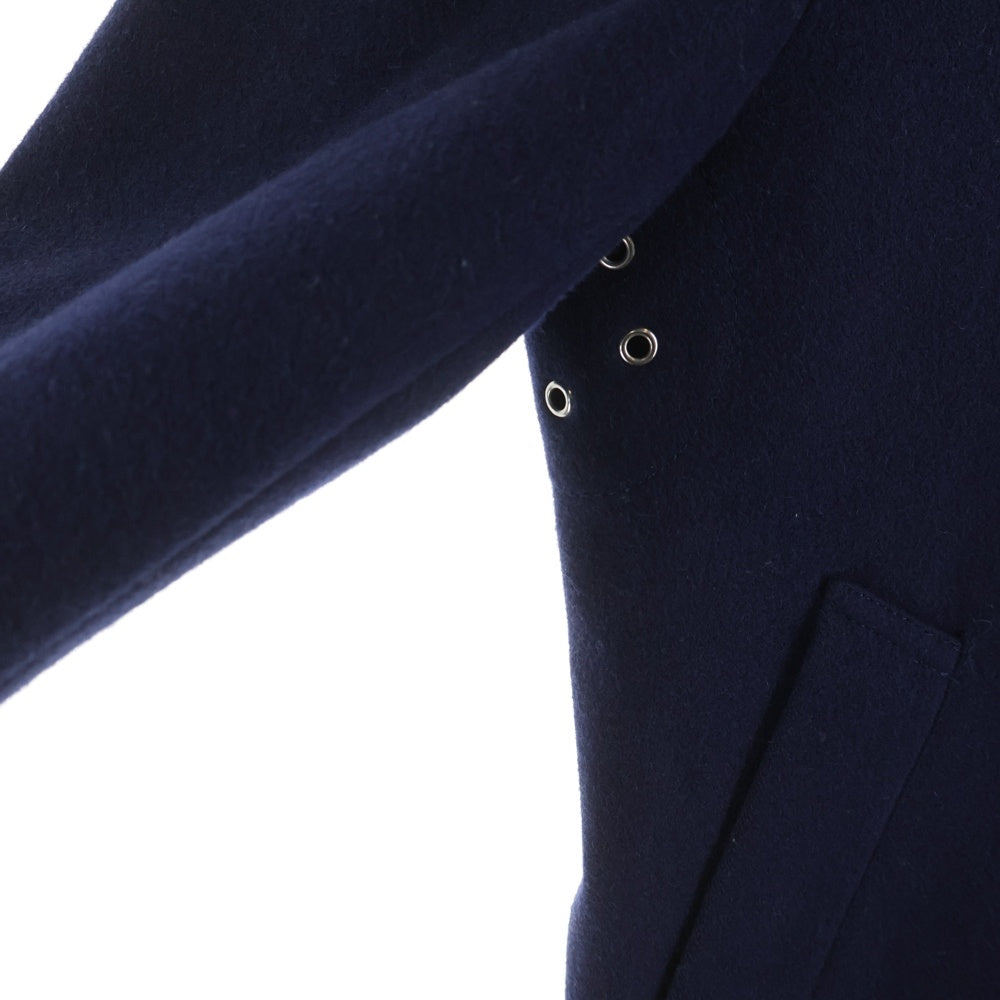 MACKINTOSH PHILOSOPHY(マッキントッシュフィロソフィー) ウール混 パンチング ステンカラーコート ネイビー H1C66-224-27